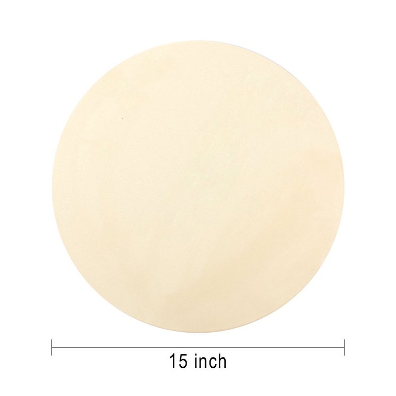 Dracarys 15" Round Pizza Stone Baking Stones for Grill and Oven,Big green Egg Accessories,Heavy Duty Ceramic Pizza Grilling Pan,Thermal Shock Resistance Perfect for Baking Crisp Crust Pizza - Image 2
